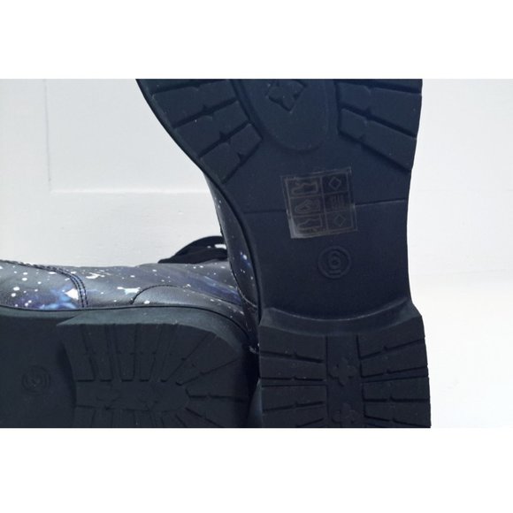 Galaxy Tall Combat Boots 🌌 Women's Size 6 - Picture 11 of 12